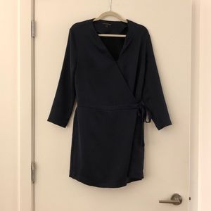 Silk romper / jumper with tie waist.